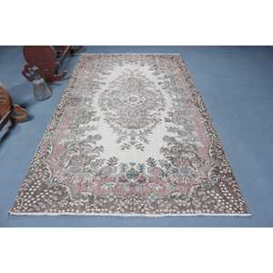 Tapis turc 5,2x9,1 pi (159x276 cm), tapis vintage à imprimé animal brun - Product Image 1