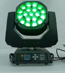 Grote Bee Moving Head Lights 19X15W Rgbw 4in1 Led Moving Head Light Met Zoom