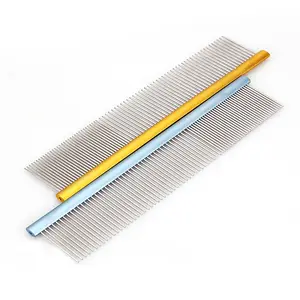 Stainless Steel Comb For Removing Tangles And Knots Professional Grooming Tool For Long And Short Haired