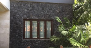 Modern Villa Bali Natural Volcanic Black Lava <b>Stone</b> Pumice Exterior Wall Cladding Crazy Cut Mushroom Finish - Product Image 4