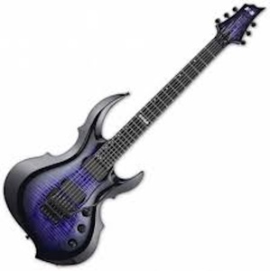 ESP E-II FRX สภาพใหม่เอี่ยม พร้อมส่งทั่วโลก รุ่น Flame Maple Top - สี Reindeer Blue - Product Image 1