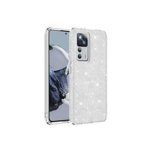 Coque de téléphone en silicone brillant JoieCreatif pour Xiaomi Mi 12T, compatible, luxe, argent - Product Image 1
