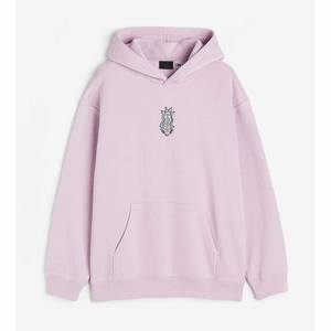 Sweat à capuche de couleur gris lavande pour homme, étiquette imprimée sur le cou, avec capuche personnalisée - Product Image 5