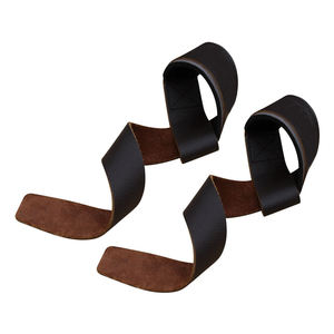Poignées en cuir de vachette à deux trous personnalisées pour la gymnastique et l'haltérophilie Caractéristiques Soutien du poignet et protection de la paume - Product Image 4