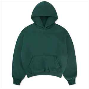 Sweat-shirt à capuche surdimensionné de haute qualité 500 g/m², logo personnalisé, uni, noir, lourd, coupe ample pour homme, unisexe - Product Image 5