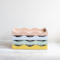 Plateau en laque de bambou écologique Conceptions personnalisées disponibles Artisanat de luxe Plateau en laque noire pour la décoration intérieure