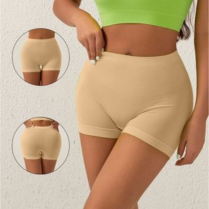 กางเกงขาสั้นเอวกลาง ผ้าฝ้ายระบายอากาศ ช่วยกระชับหน้าท้อง เหมาะสำหรับออกกำลังกาย โยคะ วิ่ง เต้น - Product Image 5