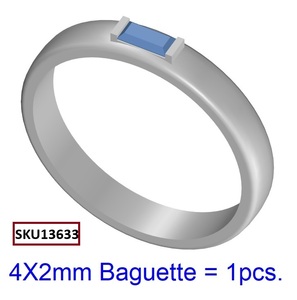 Anillo de Plata de Ley con Circonita Cúbica, Corte Esmeralda, Baño de Oro Rosa, Certificado IGI, para Niños, Bodas, Compromisos, Fiestas - Product Image 5