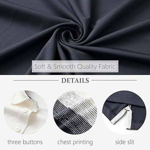 Polo d'été pour homme de couleur unie, col rabattu, poche de couleur, haut d'affaires à manches courtes élastiques, fabriqué par Dress Sports - Product Image 6