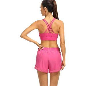 Vente à chaud Soutien-gorge de sport pour le yoga avec fermeture à glissière avant Haut de fitness rembourré Débardeur réglable Soutien-gorge de yoga avec logo personnalisé OEM - Product Image 4