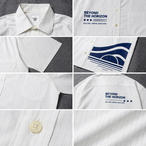 <span class=keywords><strong>T</strong></span>-<span class=keywords><strong>shirt</strong></span> Polo <span class=keywords><strong>Blanc</strong></span> pour Hommes, Impression en Gros, Design Graphique Simple, Coton 220-240 g/m², Coupe Oversize, Fabrication de Qualité - Product Image 3