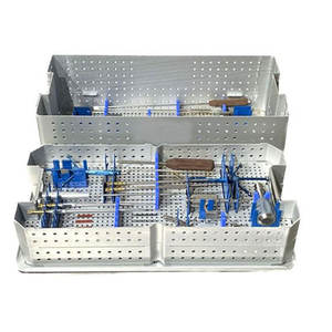 M.A SIDDIQUE INTERNATIONAL Instrumentos de columna vertebral de acero inoxidable Bandeja de esterilización de instrumentos Clase I Juego quirúrgico personalizado - Product Image 3