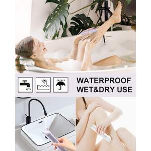 Rasoir électrique rechargeable 3-en-1 pour femmes, étanche, avec tondeuse nasale et fonctionnalités pour la zone pubienne, conforme à la norme IPX7 - Product Image 5