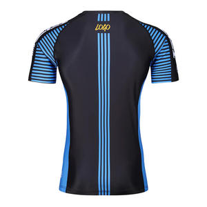 เสื้อว่ายน้ำแขนสั้นรัดรูปรัดรูปสำหรับผู้ชาย BJJ MMA UFC เสื้อรัดรูปออกกำลังกายสำหรับผู้ชาย - Product Image 6