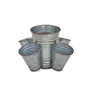 Ensemble de 2 pots de fleurs en métal Décoration de jardin pour restaurant, centre commercial, entrée, extérieur, grossiste et fournisseur - Product Image 4