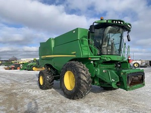 Cosechadora S660 original bastante usada con buenas condiciones de trabajo para la cosecha de maíz, arroz y trigo disponible para la venta - Product Image 4