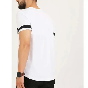 T-shirt Homme Imprimé Numérique 2025 – Nouvelle Collection – 100% Coton Tricoté Coupe Slim – Streetwear – Personnalisation OEM du Logo par Isha Industry - Product Image 4