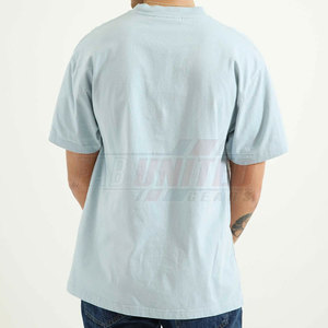 Camiseta Moderna de Cuello Redondo para Hombre, 100% Algodón, Hombros Caídos, Textura Suave, Transpirable, de Alta Calidad, Colores Personalizables Disponibles - Product Image 3