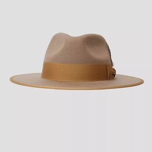 Chapeau en feutre de mouton britannique unisexe, directement de l'usine, en pure laine, accessoire de mode pour adultes, extérieur, nœuds, sangle, style élégant et distinctif - Product Image 1