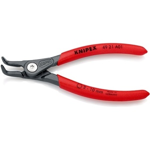 Alicates de seguridad exteriores KNIPEX a 01 para fibras de viscosa, para ejes y wellen, 3-10 mm, longitud 130 mm - Product Image 1