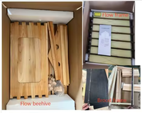 Nouveau kit de ruche à abeilles automatique à flux de miel - Bois de sapin chinois, épaisseur 18 mm, garantie 1 an