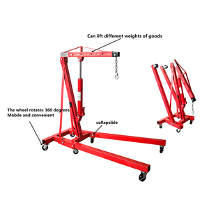 מנוף הרמה מיני 2 טון, מנופי מנוע לרכב, מנוף מתקפל נייד ידני הידראולי לאופנוע ולרכב - Product Image 2