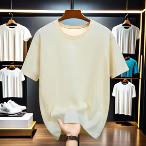 Camiseta de Algodón de Alta Calidad para Hombre, Lisa, Informal, Tejida, Ecológica, Transpirable, Colores y Tallas Personalizables - Product Image 6