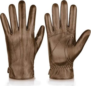 Trendiness unisexe Premium en cuir véritable gants de moto pour hommes gants d'équitation à écran tactile avec conception de protection des articulations - Product Image 2
