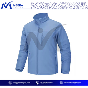 Nouveau design, vente en gros, veste softshell pour hommes, tissu de laine imperméable avec logo personnalisable pour les aventures en plein air - Product Image 2