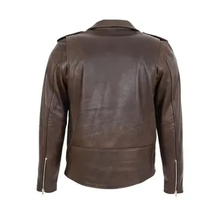 ขายส่งแฟชั่นผู้ชายเสื้อหนังหนัง PU คุณภาพสูงผู้ชายเสื้อหนัง - Product Image 4