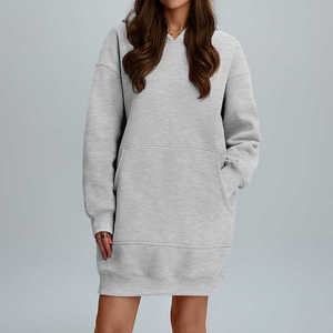 Sudaderas con capucha de gran tamaño para mujer, 100% de algodón de manga larga con estampado de letras, sudaderas con capucha para mujer - Product Image 5