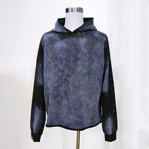 Sweat-shirts en molleton de coton tie-dye sur mesure de haute qualité pour hommes, service OEM, impression personnalisée, col à capuche écologique, décontracté, hiver - Product Image 5