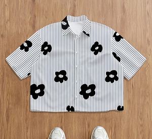 Camiseta de Gran Tamaño con Diseño Personalizado, Camiseta Gráfica de Moda Urbana de Verano, Camiseta Holgada Informal de Hip Hop para Hombre - Product Image 1