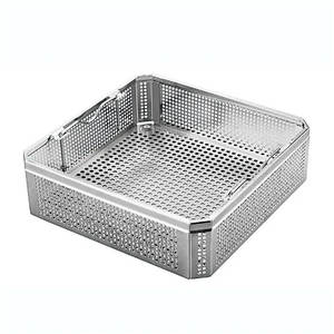 Cestas de esterilización de malla de alambre de acero inoxidable profesional Bandejas de instrumentos para juego de instrumentos quirúrgicos médicos Manual - Product Image 1