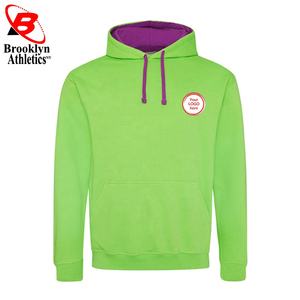 Venta al por mayor negro Oversize Pullover Hoodie manga larga impreso sudadera 50% Algodón 50% poliéster Invierno Polar sólido liso teñido - Product Image 2