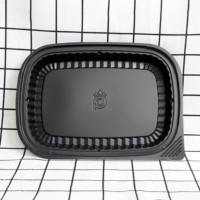 Viet Nam Plateau en plastique HIPS jetable de haute qualité 1 2 3 compartiments Boîtes à lunch Bento Stockage des aliments pour la préparation des repas