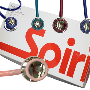 เครื่องฟังเสียงหัวใจแบบสองหัว ยี่ห้อชั้นนำของไต้หวัน ผลิตจากโลหะผสมสังกะสี ใช้พลังงานแบบแมนนวล ได้รับการรับรองมาตรฐาน CE ISO 13485 ระดับอุปกรณ์การแพทย์คลาส 1 - Product Image 1