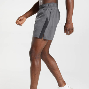 Pantalones Cortos Deportivos de Verano para Hombre, Cintura Media, Spandex, Poliéster, Diseño Sólido, Logotipo Personalizado, Estilo Casual, Secado Rápido, Cierre con Cordón - Product Image 3