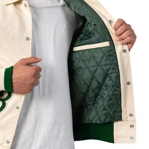 Unisex Regular Length And Sleeves Custom Logo Embroidery And Customize Label College Baseball <b>jacket</b> for men - Product Image 4