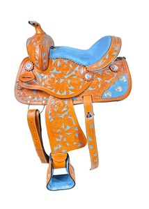 Ensemble de selles de cheval en cuir véritable de qualité supérieure pour l'endurance occidentale et les courses anglaises Essentials d'équitation - Product Image 5