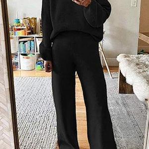 ชุดเสื้อผ้ากีฬาผ้าฟลีซให้ความอบอุ่นสำหรับผู้หญิงเสื้อผ้าคอตตอนลายโลโก้สไตล์สปอร์ตสำหรับฤดูหนาวงานตามสั่ง - Product Image 4