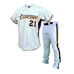 Sublimación y bordado personalizado Conjunto de uniforme de béisbol Rotación rápida con Camiseta y pantalón de béisbol personalizados - Product Image 4