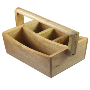 High Quality Kitchen Wooden Hanging Flatware Cutlery <b>Caddy</b> Bamboo Utensil Holder <b>Caddy</b> New Handmade Hot Selling Fashionable - Product Image 1