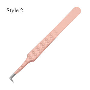 แหนบถอนขนตาปลอมแต่ละชิ้นแหนบต่อขนตาแบบโค้งทำจากสเตนเลสสตีลทนทานสำหรับการแยกความดังของเสียงและ - Product Image 6