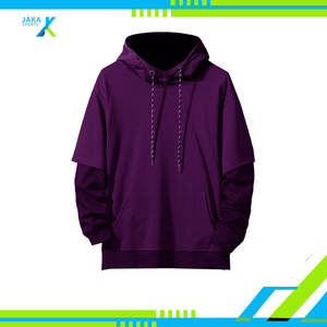 Sudadera con capucha de bloque de Color a la moda para hombre, ropa de calle informal, Sudadera con capucha de manga larga, cálido invierno 100%, forro polar de algodón rápido - Product Image 3