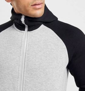 เสื้อแจ็คเก็ตมีซิปแบบสวมหัวสีเทาเข้มออกแบบได้ตามต้องการสำหรับผู้ชายผู้หญิงเฮฟวี่เวทเป็นมิตรกับสิ่งแวดล้อมระบายอากาศได้ไซส์ใหญ่พิเศษสำหรับฤดูใบไม้ผลิ - Product Image 2