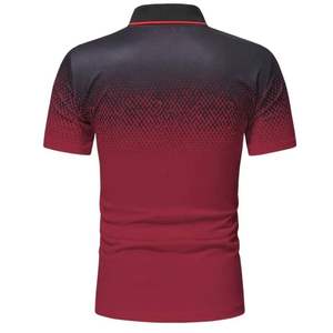 Haute qualité hommes pour polos nouvelle mode sur mesure Logo imprimé respirant confortable Style décontracté toile solide - Product Image 2