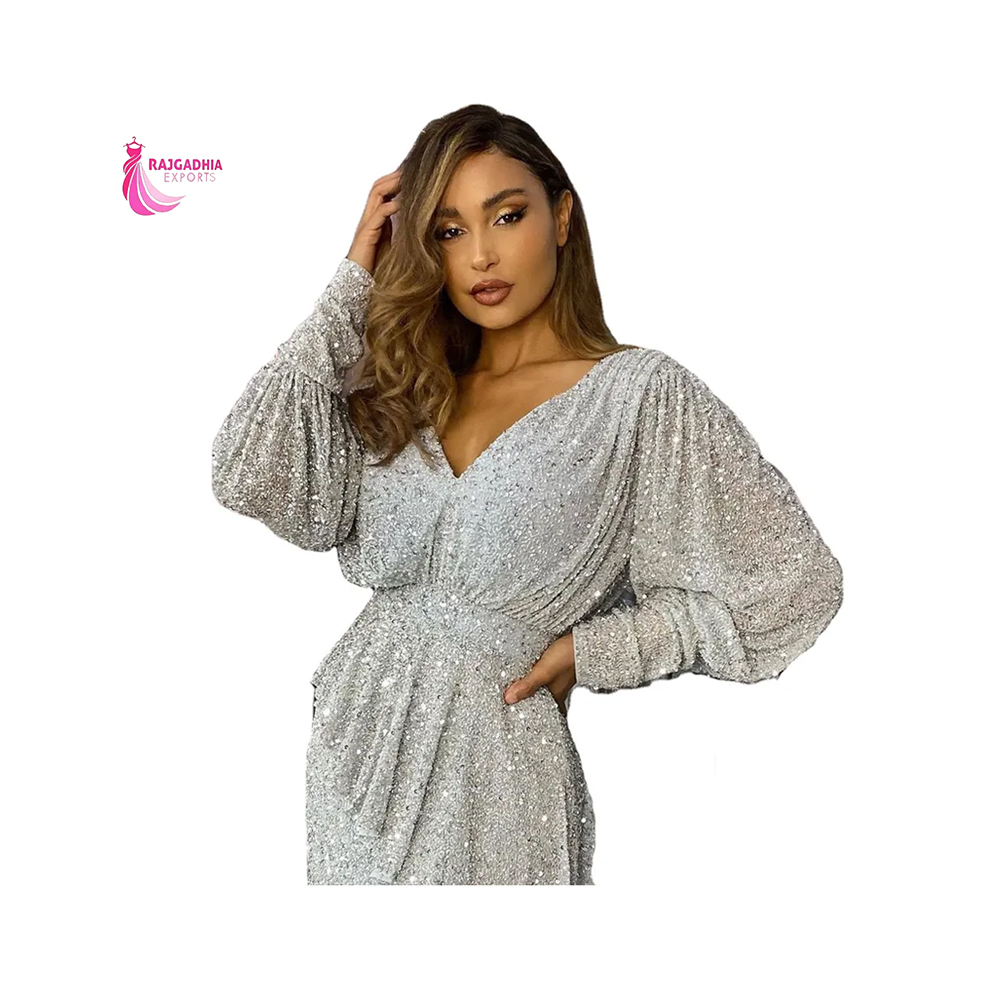 Luxury Party Wear Women Dresses Beaded Evening Gown Available At Affordable Price