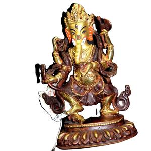 Statues de Ganesh antiques de haute qualité, bronze, artisanat indien, décoration d'intérieur, statue de qualité de collection, art en métal en laiton, moulage - Product Image 2