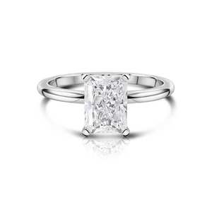 Unique Design 18k Solid Gold Radiant Cut Lab Diamond Studded Luxurious Engagement <b>Rings</b> Fine Fashionable <b>Statement</b> <b>Rings</b> Bulk - Product Image 3